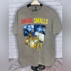 Vintage Biggie Smalls‎ Shirt Adult XL Tan Washed Rap Hip Hop Notirious Big Mens
